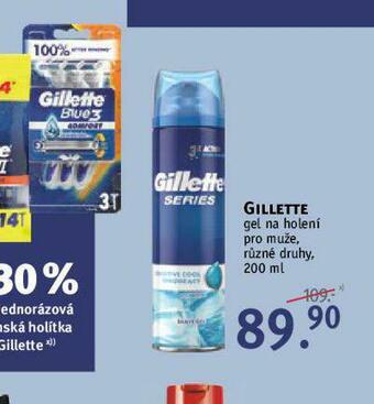 Rossmann Gillette gel na holení nabídka