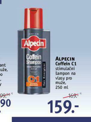 Rossmann Alpecin coffein c1 stimulační šampon nabídka