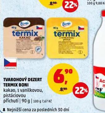 Penny Market Tvarohový dezert termix boni nabídka