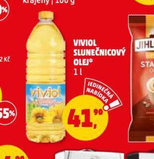 Penny Market Viviol slunečnicový olej nabídka