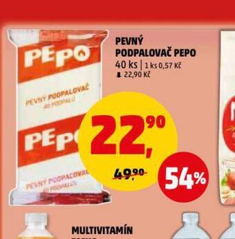 Penny Market Pepo pevný podpalovač nabídka