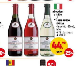Penny Market Lambrusco emilia nabídka
