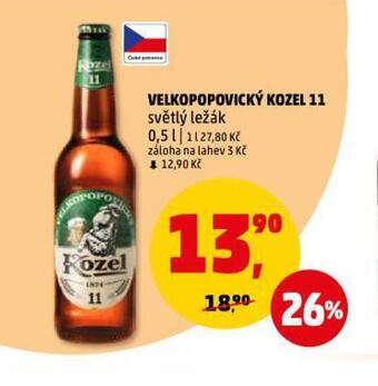 Penny Market Pivo velkopopovický kozel 11 nabídka