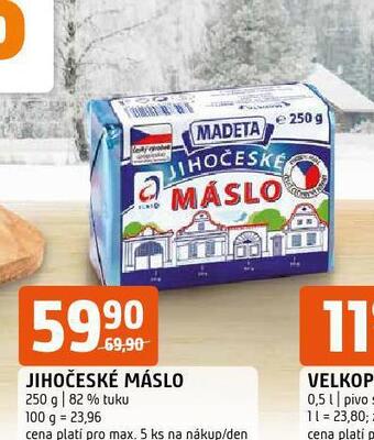 Terno Jihočeské máslo nabídka