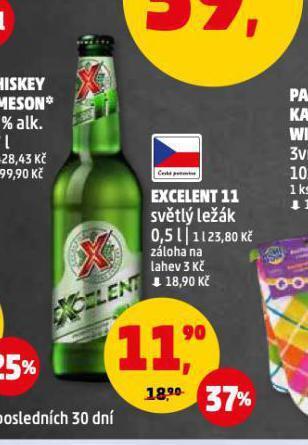 Penny Market Pivo excelent 11 nabídka
