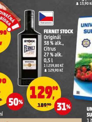 Penny Market Fernet stock nabídka