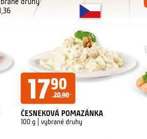 Terno Česneková pomazánka nabídka