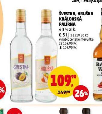 Penny Market Švestka, hruška královská palírna nabídka