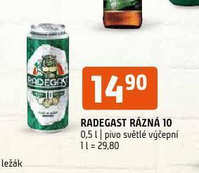 Terno Pivo radegast rázná 10 nabídka