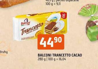 Terno Balconi trancetto cacao nabídka