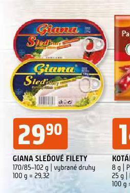Terno Giana sleďové filety nabídka