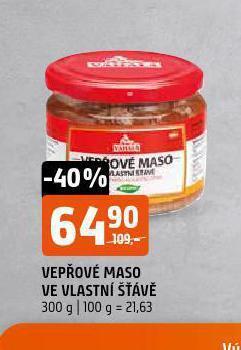 Terno Vepřové maso ve vlastní šťávě nabídka