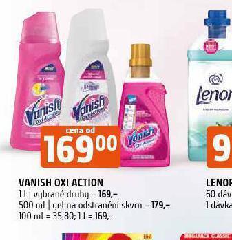 Vanish oxi action