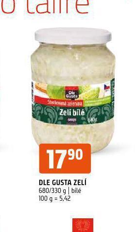 Terno Dle gusta zelí nabídka
