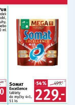 Rossmann Somat excellence tablety do myčky nabídka