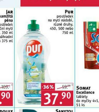 Rossmann Pur prostředek na nádobí nabídka