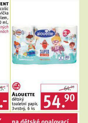 Rossmann Aloeutte dětský toaletí papír nabídka