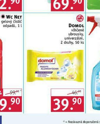 Rossmann Domol vlhčené ubrousky nabídka