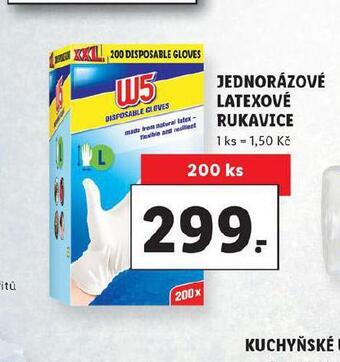 Lidl Jednorázové latexové rukavice nabídka