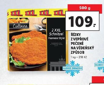Lidl Řízky z vepřové pečeně na vídeňský způsob nabídka