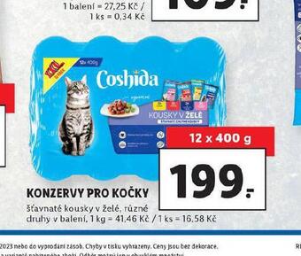 Lidl Coshida konzervy pro kočky nabídka