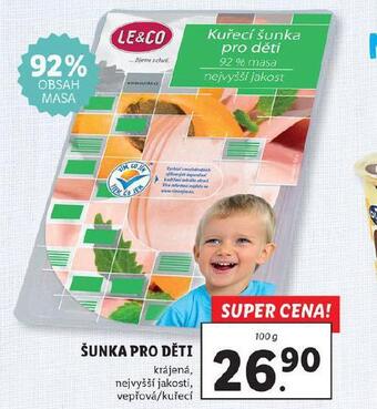 Lidl Šunka pro děti nabídka