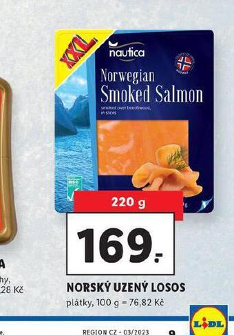 Lidl Norský uzený losos nabídka