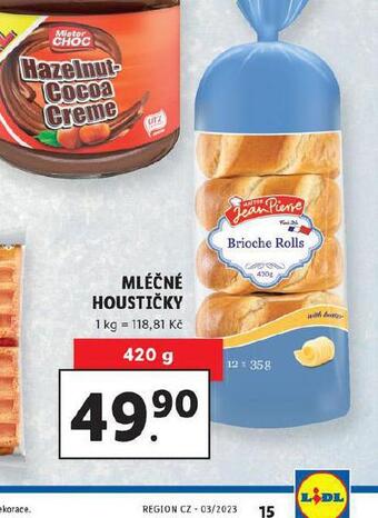 Lidl Mléčné houstičky nabídka
