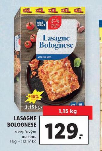 Lidl Lasagne bolognese nabídka