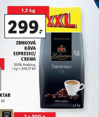 Lidl Zrnková káva / espresso / crema nabídka