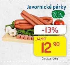 Kubík potraviny Javornické párky 100g nabídka