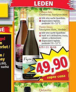 Norma Sauvignon blanc nabídka