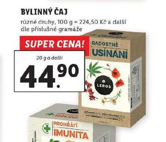 Lidl Bylinný čaj nabídka