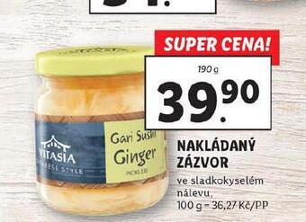 Lidl Nakládaný zázvor nabídka