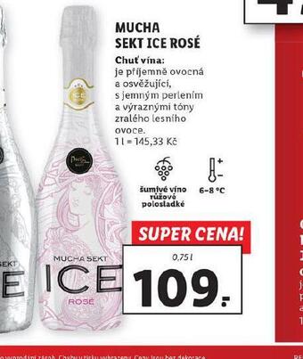Lidl Mucha sekt ice rosé nabídka