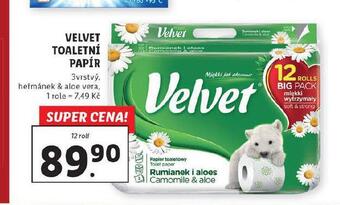 Lidl Velvet toaletní papír nabídka