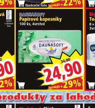 Norma Daunasoft papírové kapesníky nabídka