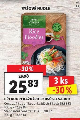 Lidl Rýžové nudle nabídka
