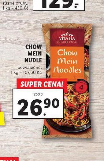 Lidl Chow mein nudle nabídka