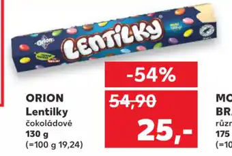 Kaufland Orion Lentilky čokoládové, 130g nabídka