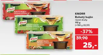 Kaufland Knorr Bohatý bujón 112g, různé druhy nabídka