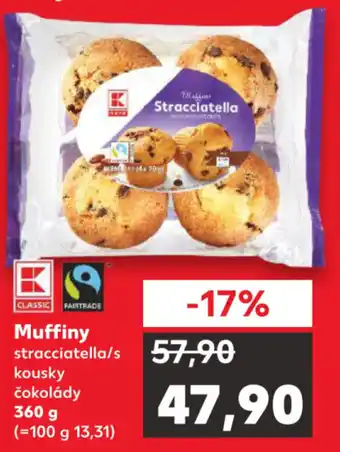 Kaufland Kaufland Muffiny straciatella/s kousky čokolády 360g nabídka