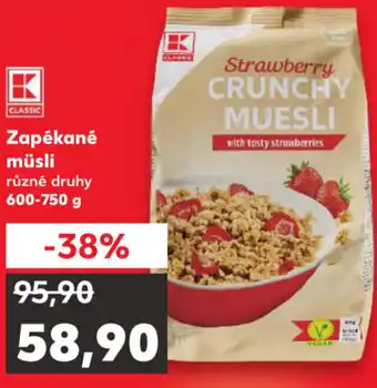 Kaufland Kaufland Zapékané müsli 600-750g, různé druhy nabídka