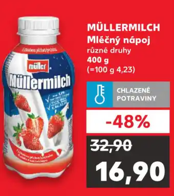 Kaufland Müller Müllermilch Mléčný nápoj 400g, různé druhy nabídka