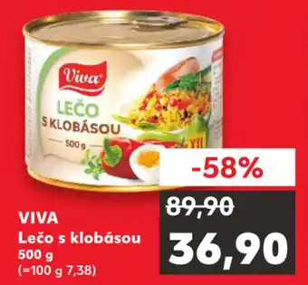 Kaufland Viva Lečo s klobásou 500g nabídka