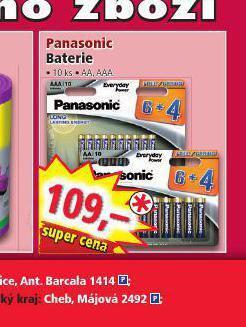 Norma Panasonic baterie nabídka