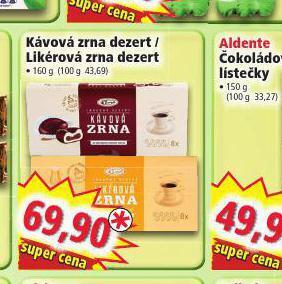 Norma Likérová zrna dezert nabídka