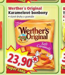 Norma Werther´s original karamelové bonbony nabídka
