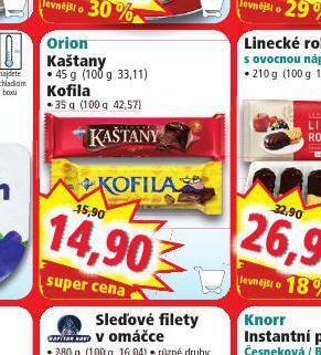 Norma Orion kaštany nabídka