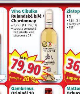 Norma Víno cibulka rulandské bílé nabídka